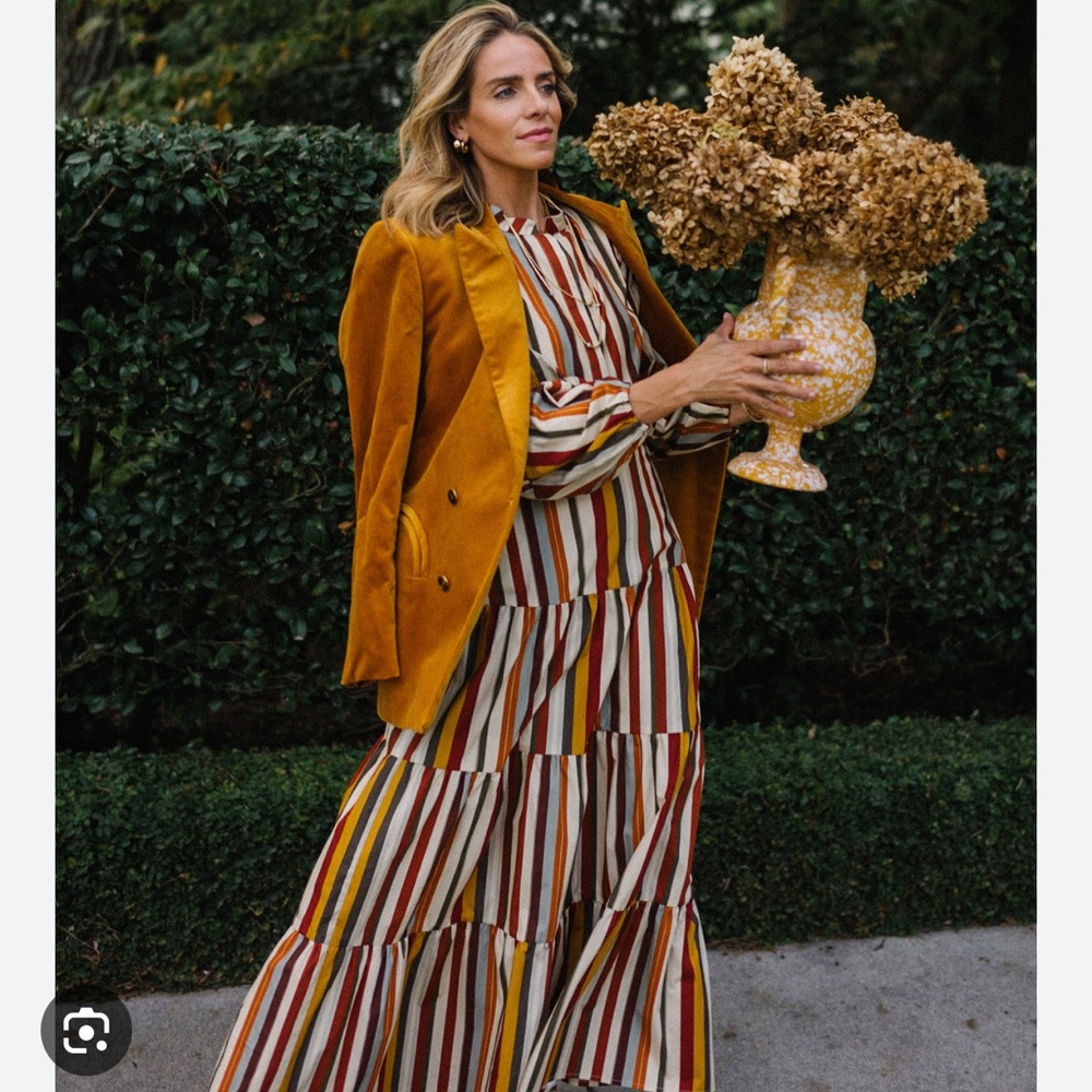 Parterre Striped Dress
